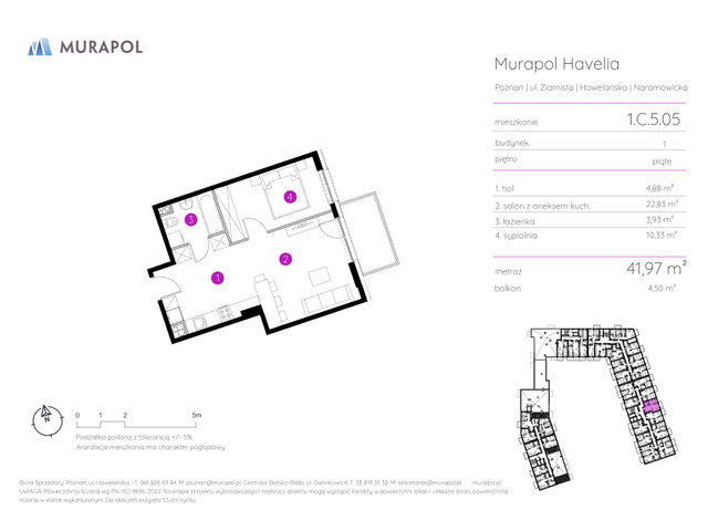 Mieszkanie w inwestycji Murapol Havelia, symbol 1.C.5.05 » nportal.pl