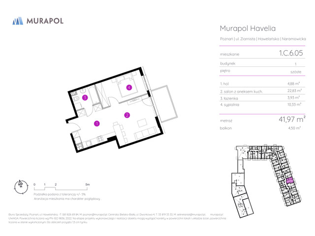 Mieszkanie w inwestycji Murapol Havelia, symbol 1.C.6.05 » nportal.pl