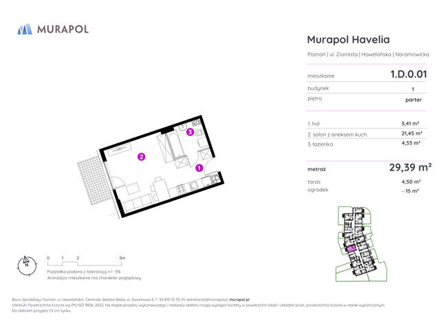 Mieszkanie w inwestycji Murapol Havelia, symbol 1.D.0.01 » nportal.pl
