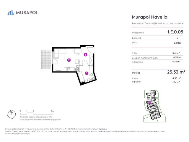 Mieszkanie w inwestycji Murapol Havelia, symbol 1.E.0.05 » nportal.pl