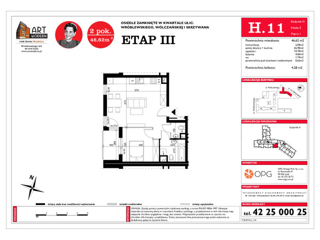 Mieszkanie w inwestycji Art Modern, symbol H.11 » nportal.pl