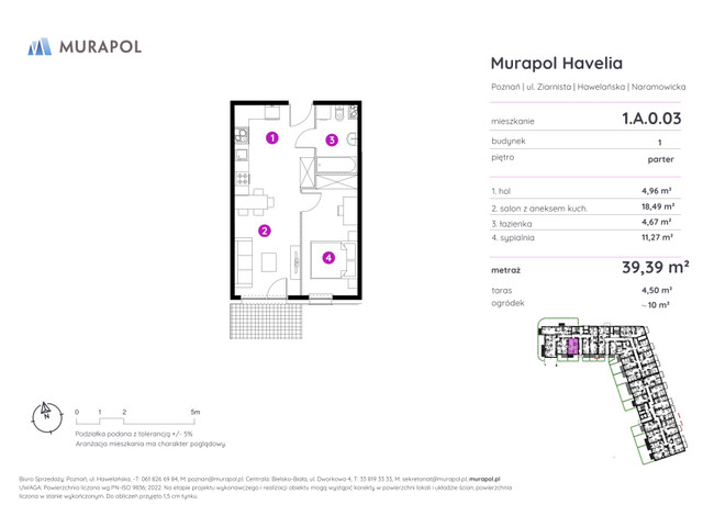 Mieszkanie w inwestycji Murapol Havelia, symbol 1.A.0.03 » nportal.pl