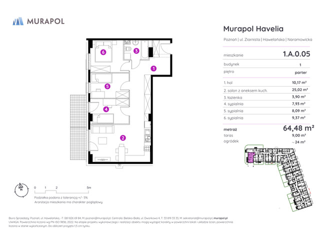 Mieszkanie w inwestycji Murapol Havelia, symbol 1.A.0.05 » nportal.pl