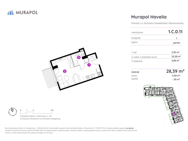 Mieszkanie w inwestycji Murapol Havelia, symbol 1.C.0.11 » nportal.pl