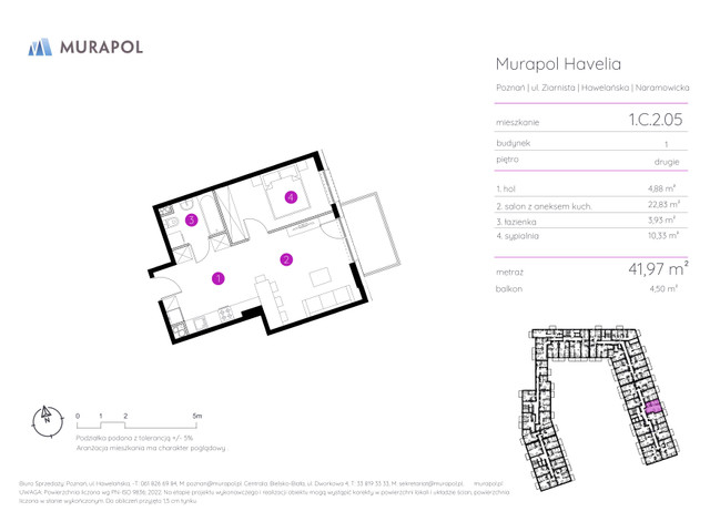 Mieszkanie w inwestycji Murapol Havelia, symbol 1.C.2.05 » nportal.pl