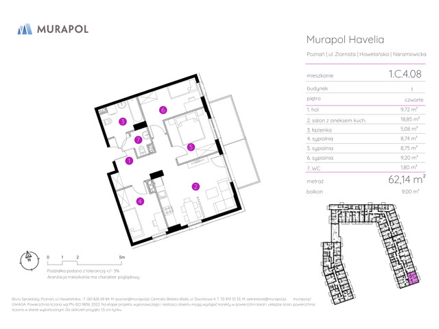 Mieszkanie w inwestycji Murapol Havelia, symbol 1.C.4.08 » nportal.pl