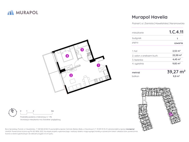 Mieszkanie w inwestycji Murapol Havelia, symbol 1.C.4.11 » nportal.pl