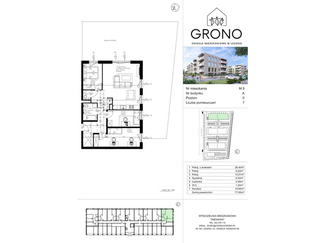 Mieszkanie w inwestycji Osiedle Mieszkaniowe GRONO, symbol A9 » nportal.pl