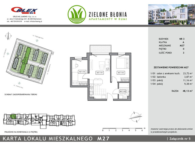 Mieszkanie w inwestycji RUMIA ZIELONE BŁONIA ETAP II, symbol 18A/M27 » nportal.pl