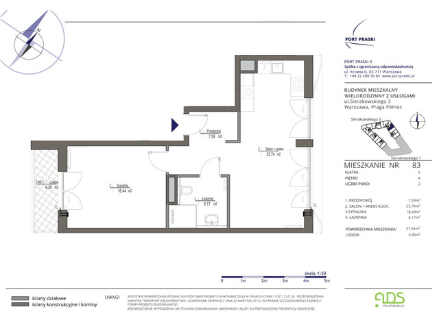 Mieszkanie w inwestycji Port Praski, symbol SIERAKOWSKIEGO.3_83 » nportal.pl