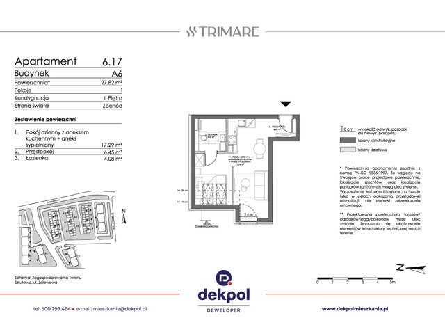 Mieszkanie w inwestycji TRIMARE, budynek Rezerwacja, symbol 6.17 » nportal.pl