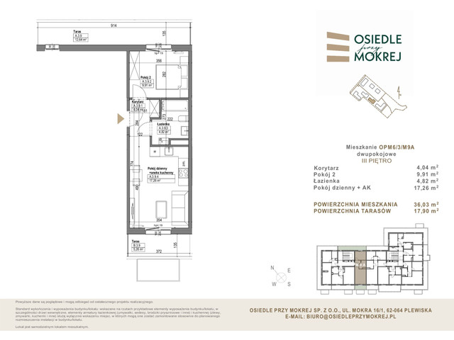 Mieszkanie w inwestycji Osiedle przy Mokrej, symbol OPM6/3/M9A » nportal.pl