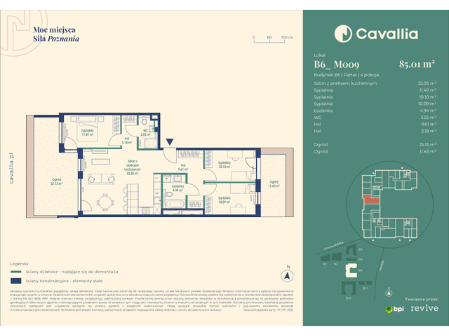 Mieszkanie w inwestycji Cavallia, symbol B6_M009 » nportal.pl