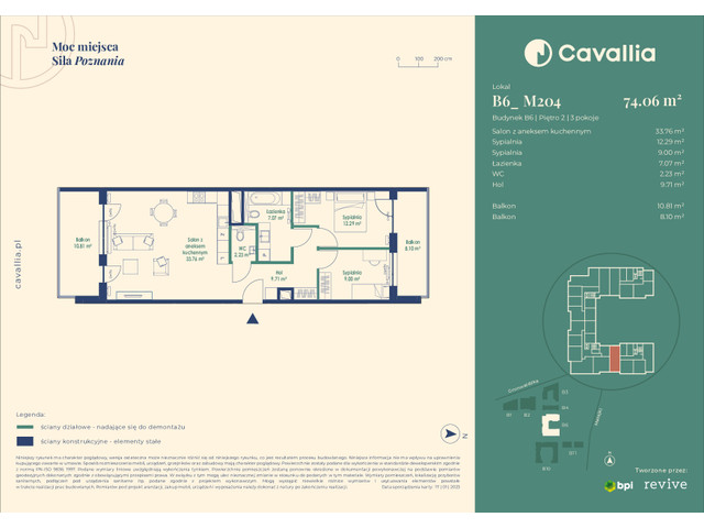 Mieszkanie w inwestycji Cavallia, symbol B6_M204 » nportal.pl
