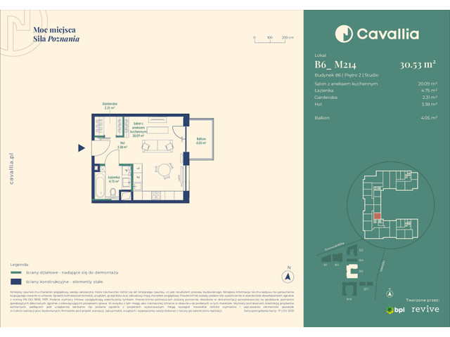 Mieszkanie w inwestycji Cavallia, symbol B6_M214 » nportal.pl