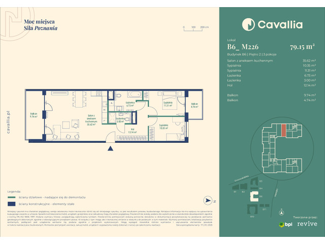 Mieszkanie w inwestycji Cavallia, symbol B6_M226 » nportal.pl