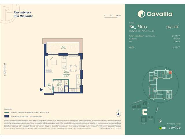 Mieszkanie w inwestycji Cavallia, symbol B6_M013 » nportal.pl