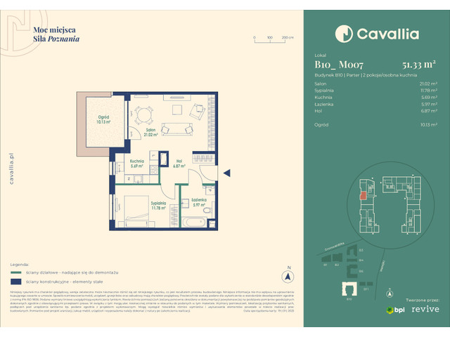 Mieszkanie w inwestycji Cavallia, symbol B10_M007 » nportal.pl