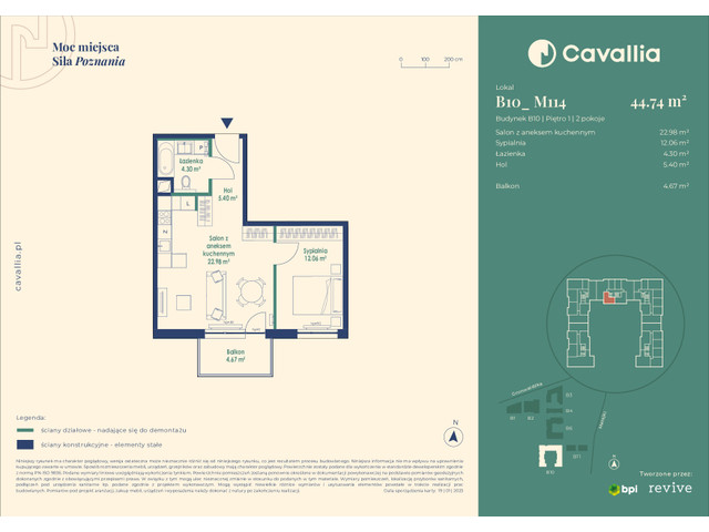 Mieszkanie w inwestycji Cavallia, symbol B10_M114 » nportal.pl