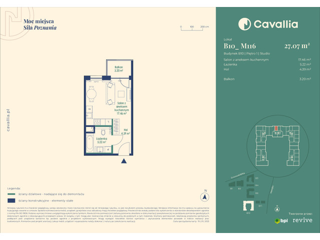 Mieszkanie w inwestycji Cavallia, symbol B10_M116 » nportal.pl