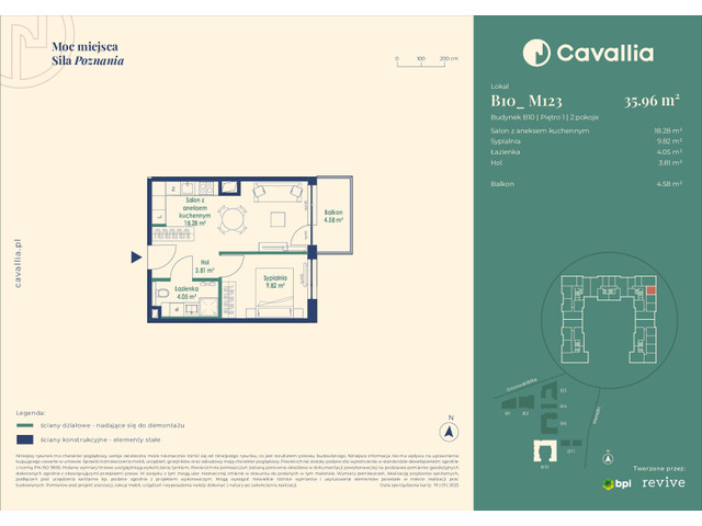 Mieszkanie w inwestycji Cavallia, symbol B10_M123 » nportal.pl