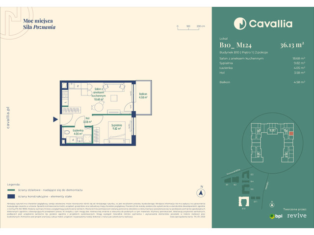 Mieszkanie w inwestycji Cavallia, symbol B10_M124 » nportal.pl