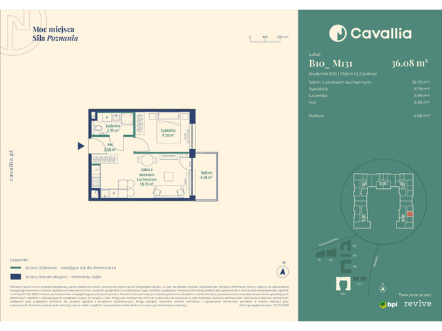 Mieszkanie w inwestycji Cavallia, symbol B10_M131 » nportal.pl