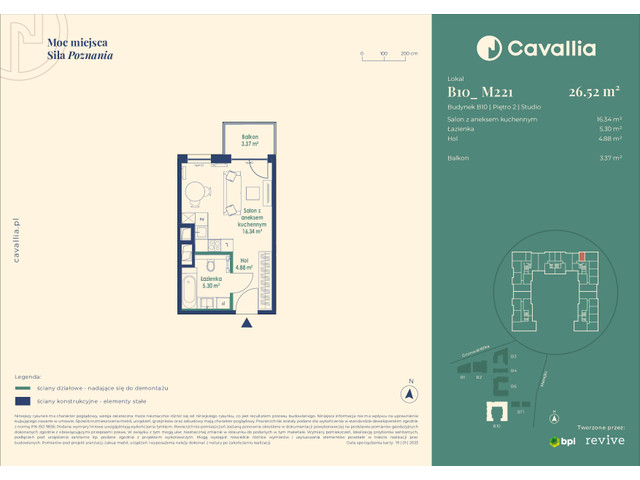 Mieszkanie w inwestycji Cavallia, symbol B10_M221 » nportal.pl