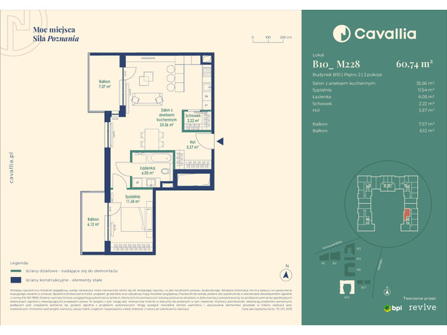 Mieszkanie w inwestycji Cavallia, symbol B10_M228 » nportal.pl