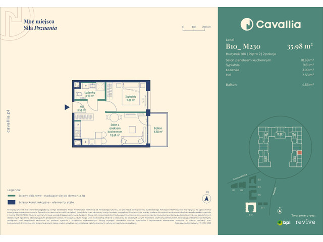 Mieszkanie w inwestycji Cavallia, symbol B10_M230 » nportal.pl