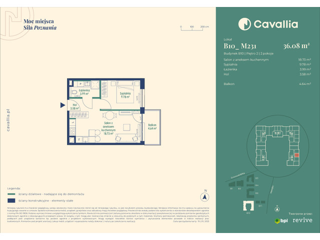 Mieszkanie w inwestycji Cavallia, symbol B10_M231 » nportal.pl