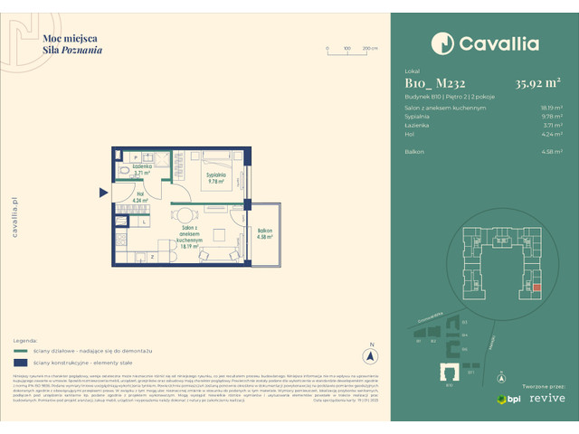 Mieszkanie w inwestycji Cavallia, symbol B10_M232 » nportal.pl