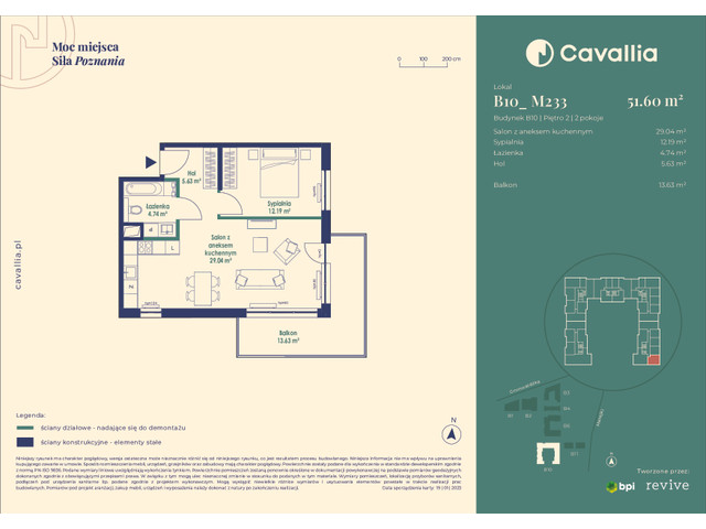 Mieszkanie w inwestycji Cavallia, symbol B10_M233 » nportal.pl