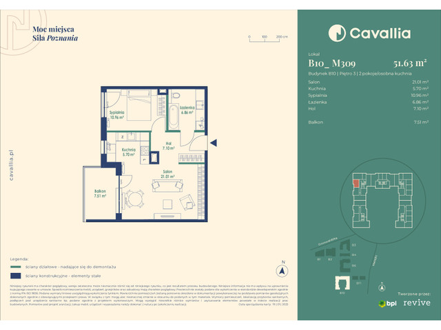 Mieszkanie w inwestycji Cavallia, budynek Rezerwacja, symbol B10_M309 » nportal.pl