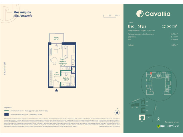 Mieszkanie w inwestycji Cavallia, symbol B10_M311 » nportal.pl