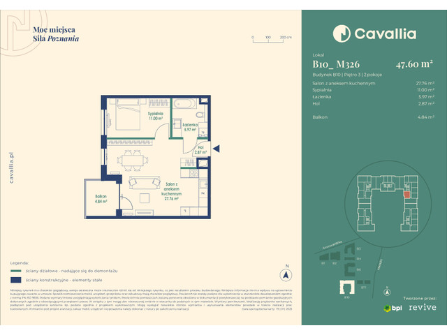 Mieszkanie w inwestycji Cavallia, symbol B10_M326 » nportal.pl