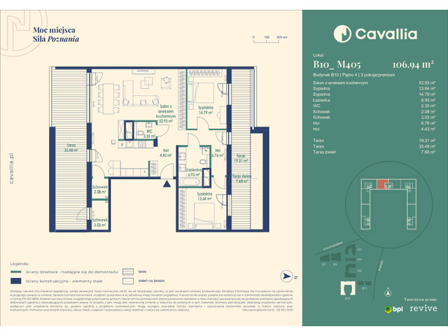 Mieszkanie w inwestycji Cavallia, symbol B10_M405 » nportal.pl