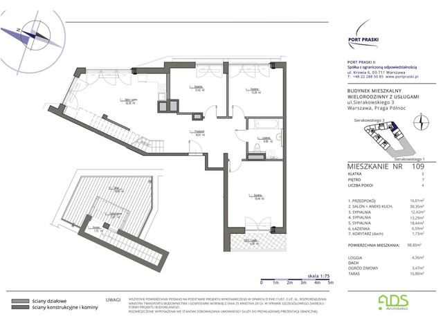 Mieszkanie w inwestycji Port Praski, symbol SIERAKOWSKIEGO.3.109 » nportal.pl