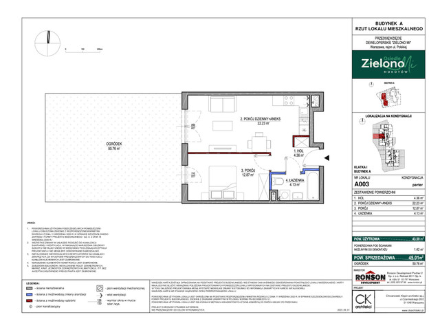 Mieszkanie w inwestycji Zielono MI, symbol A003 » nportal.pl