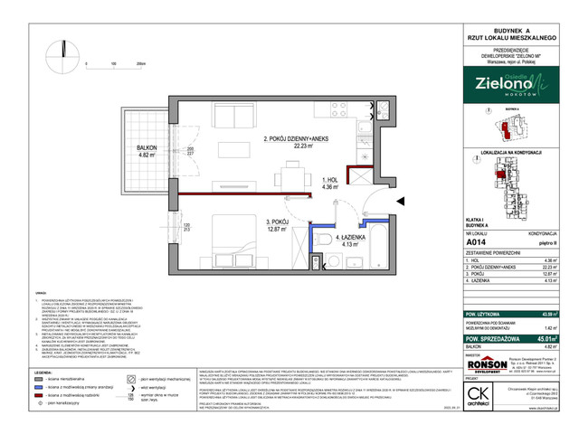 Mieszkanie w inwestycji Zielono MI, symbol A014 » nportal.pl