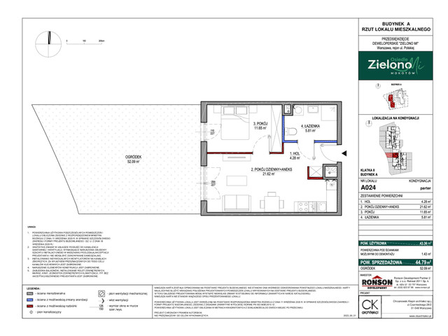 Mieszkanie w inwestycji Zielono MI, symbol A024 » nportal.pl