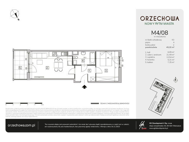 Mieszkanie w inwestycji Orzechowa, symbol M4/08 » nportal.pl
