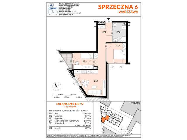 Mieszkanie w inwestycji SPRZECZNA 6, symbol 27 » nportal.pl