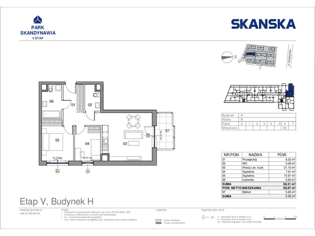 Mieszkanie w inwestycji Park Skandynawia V, symbol HB0666 » nportal.pl