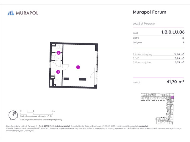 Komercyjne w inwestycji Murapol Forum, symbol 1.B.0.LU.06 » nportal.pl