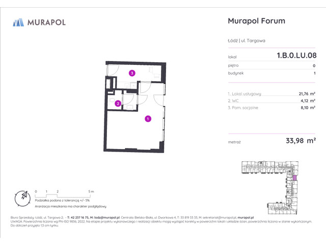 Komercyjne w inwestycji Murapol Forum, symbol 1.B.0.LU.08 » nportal.pl