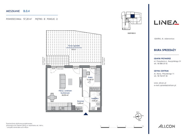 Mieszkanie w inwestycji LINEA, symbol B.0.4 » nportal.pl