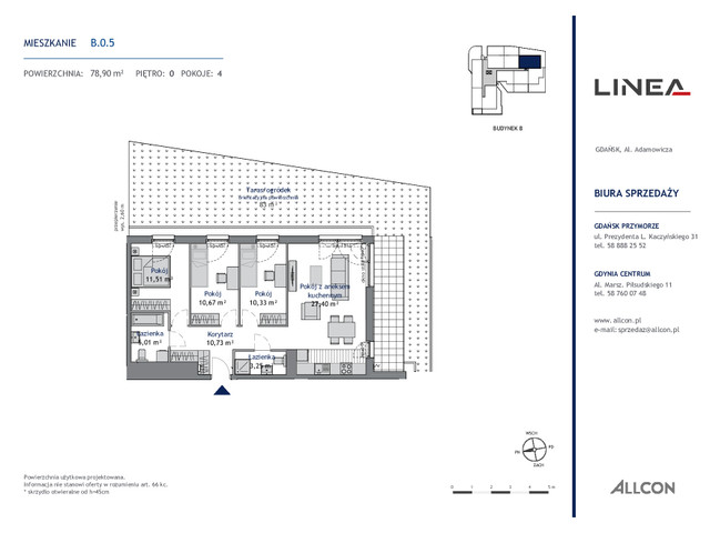 Mieszkanie w inwestycji LINEA, symbol B.0.5 » nportal.pl