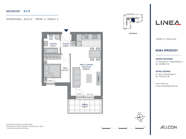 Mieszkanie w inwestycji LINEA, symbol B.4.9 » nportal.pl