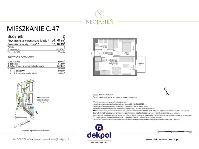 Mieszkanie w inwestycji Neo Jasień, symbol C47 » nportal.pl